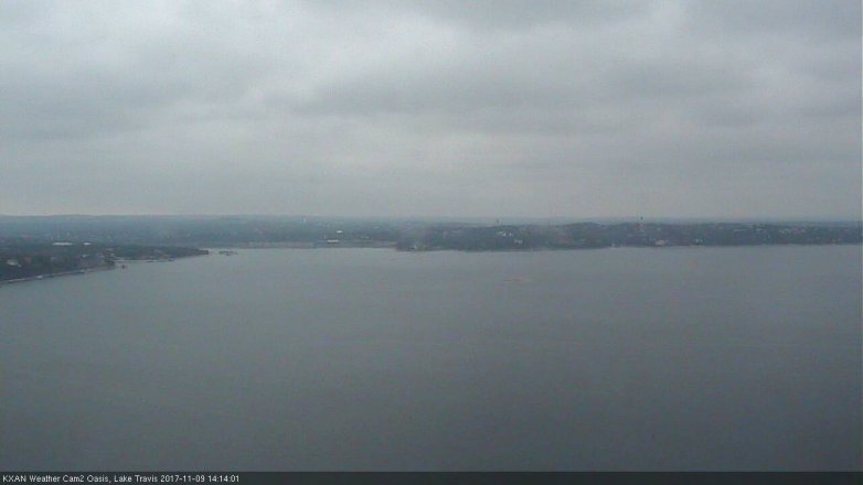 Lake Travis webcam, November 9, 2017 1:25 PM CT