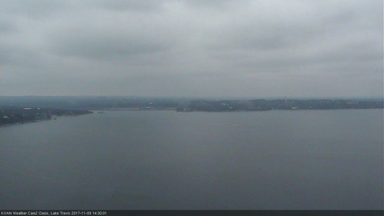 Lake Travis webcam, November 9, 2017 1:45 PM CT