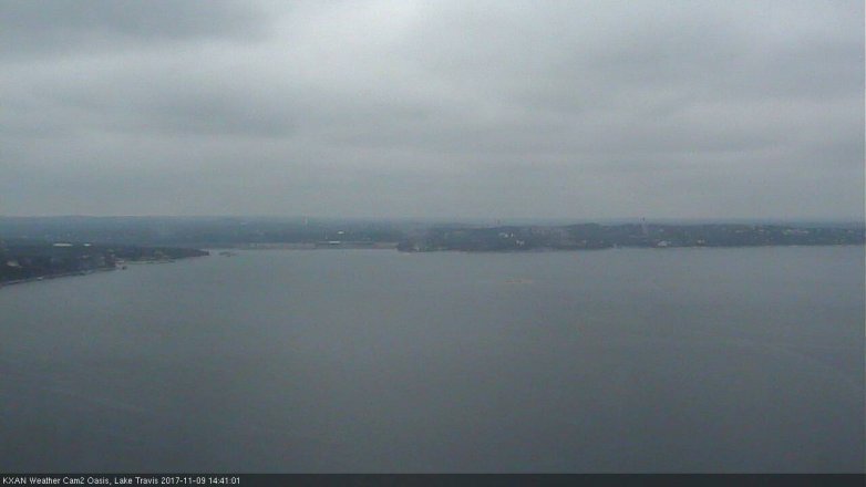 Lake Travis webcam, November 9, 2017 2:05 PM CT