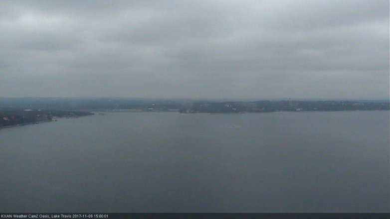 Lake Travis webcam, November 9, 2017 2:10 PM CT