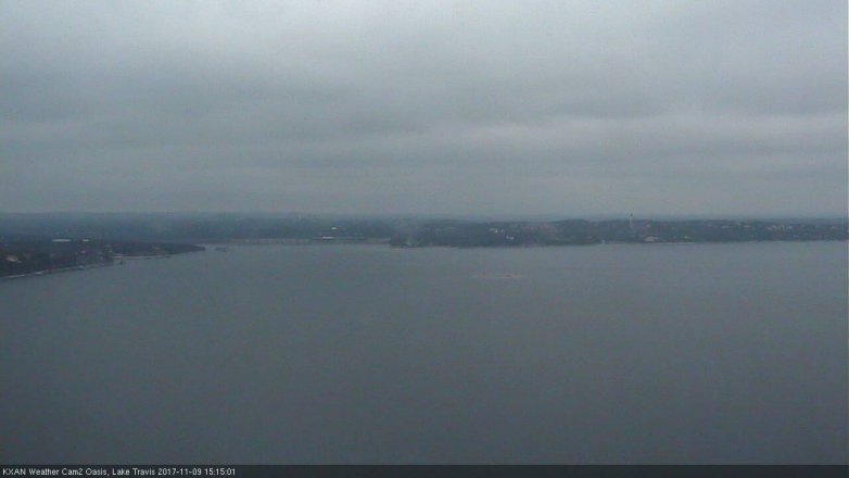 Lake Travis webcam, November 9, 2017 2:30 PM CT