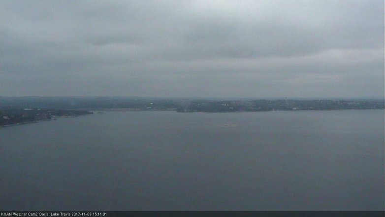 Lake Travis webcam, November 9, 2017 2:40 PM CT