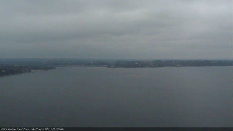 Lake Travis webcam, November 9, 2017 2:45 PM CT
