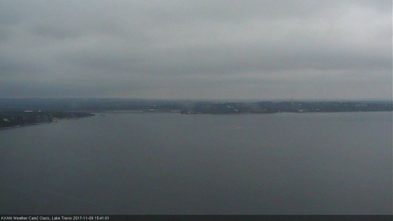 Lake Travis webcam, November 9, 2017 2:55 PM CT