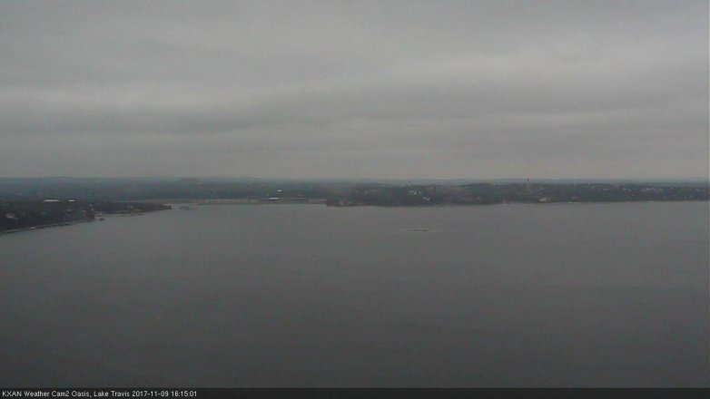 Lake Travis webcam, November 9, 2017 3:20 PM CT