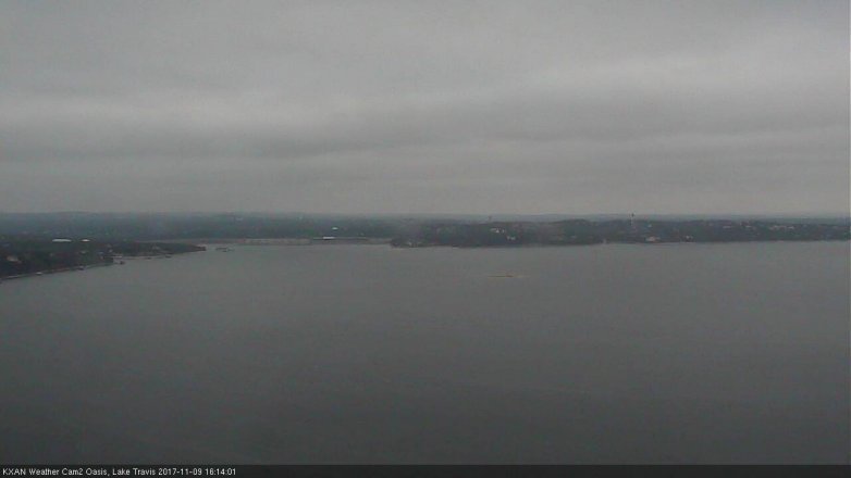 Lake Travis webcam, November 9, 2017 3:45 PM CT