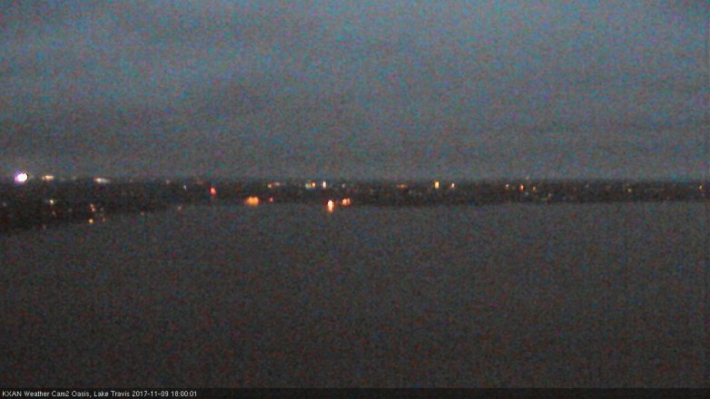 Lake Travis webcam, November 9, 2017 5:05 PM CT