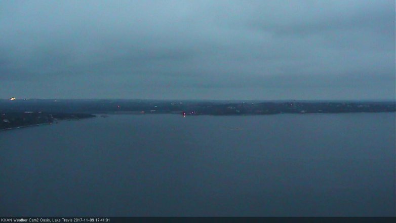 Lake Travis webcam, November 9, 2017 5:10 PM CT