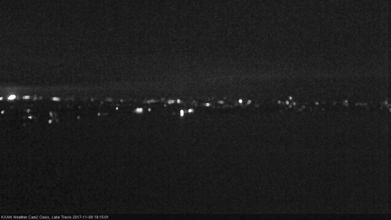 Lake Travis webcam, November 9, 2017 5:30 PM CT
