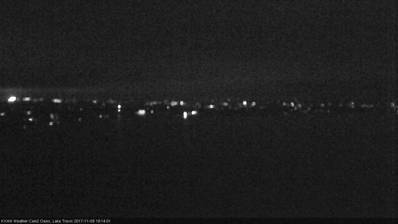 Lake Travis webcam, November 9, 2017 5:45 PM CT