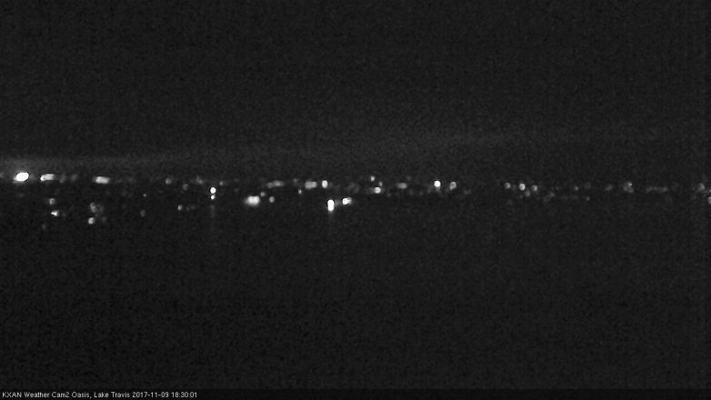 Lake Travis webcam, November 9, 2017 6:00 PM CT