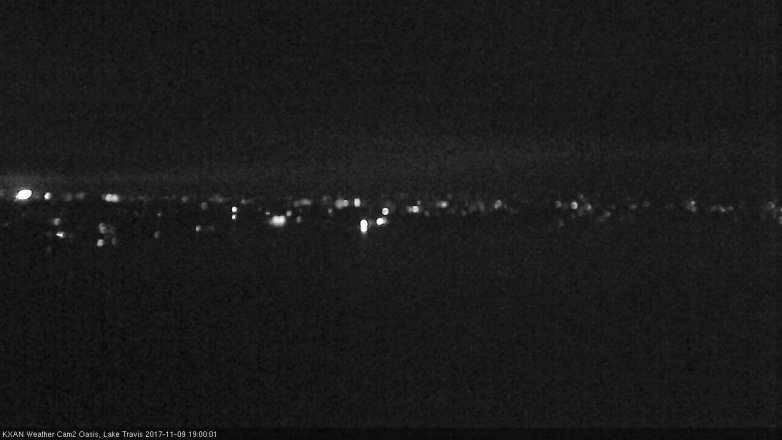 Lake Travis webcam, November 9, 2017 6:20 PM CT