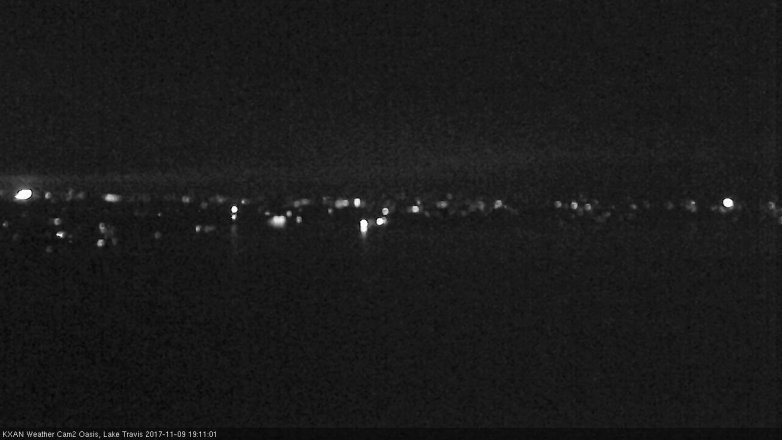 Lake Travis webcam, November 9, 2017 6:30 PM CT