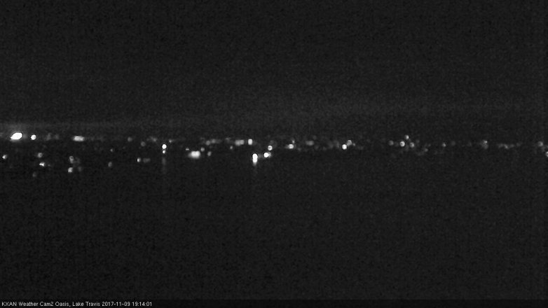 Lake Travis webcam, November 9, 2017 6:45 PM CT