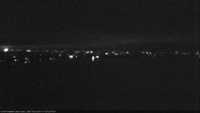 Lake Travis webcam, November 9, 2017 7:20 PM CT