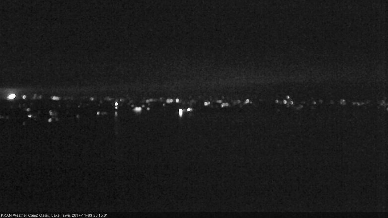 Lake Travis webcam, November 9, 2017 7:25 PM CT