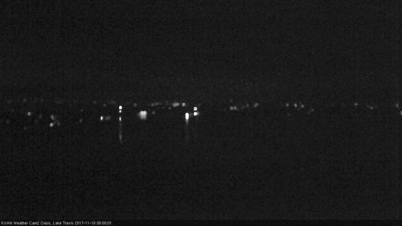 Lake Travis webcam, November 9, 2017 11:05 PM CT