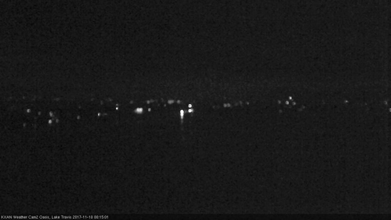 Lake Travis webcam, November 9, 2017 11:40 PM CT