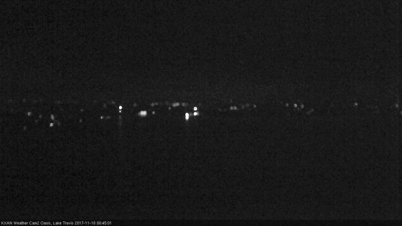 Lake Travis webcam, November 9, 2017 11:55 PM CT