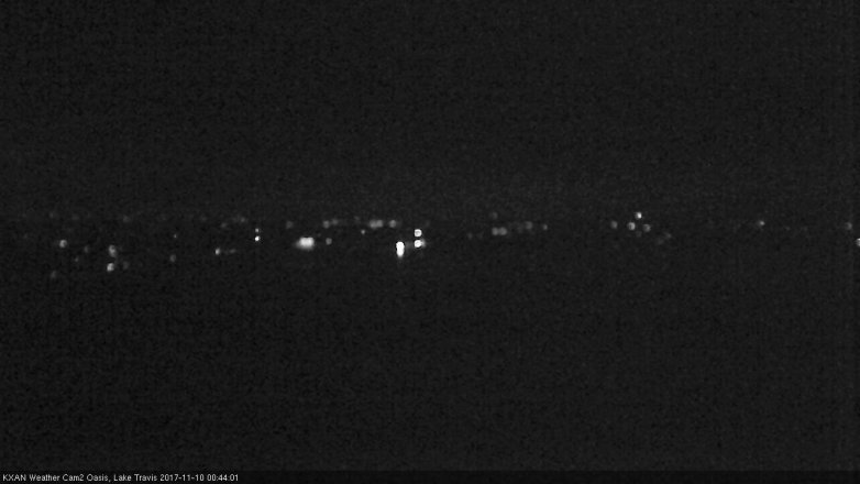 Lake Travis webcam, November 9, 2017 12:00 AM CT