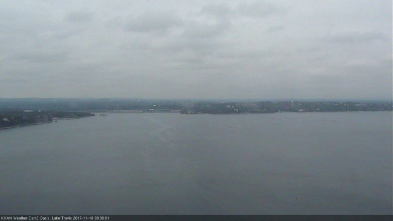 Lake Travis webcam, November 10, 2017 9:00 AM CT
