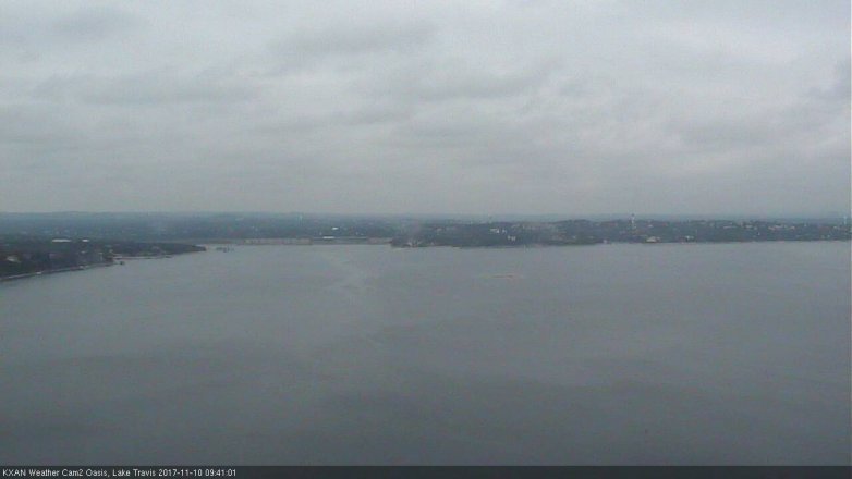 Lake Travis webcam, November 10, 2017 9:10 AM CT