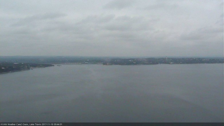 Lake Travis webcam, November 10, 2017 9:15 AM CT
