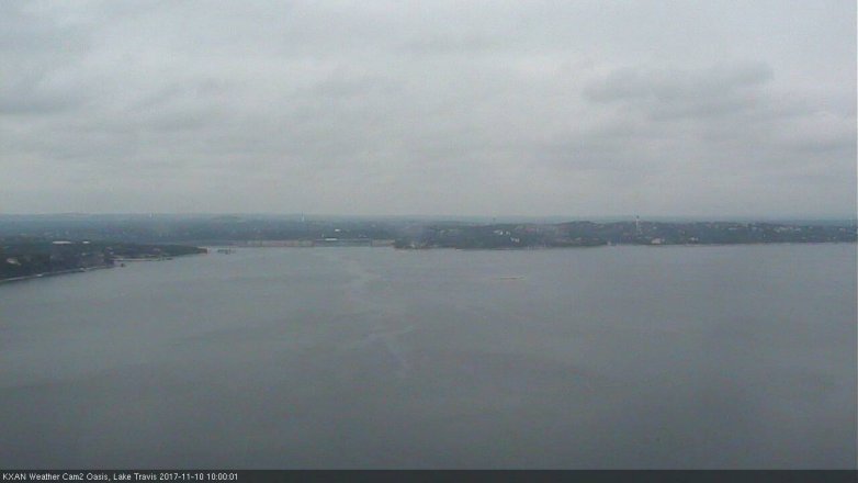Lake Travis webcam, November 10, 2017 9:30 AM CT