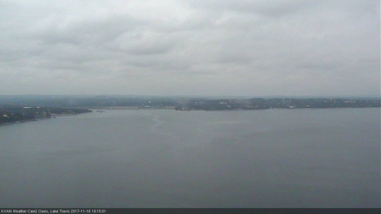 Lake Travis webcam, November 10, 2017 9:45 AM CT