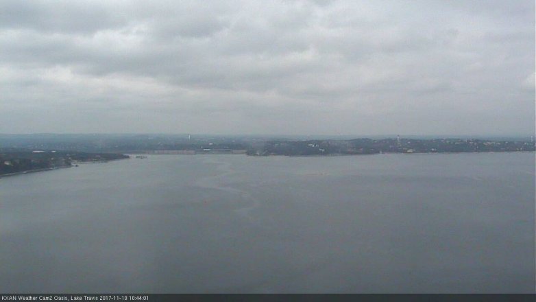 Lake Travis webcam, November 10, 2017 10:00 AM CT