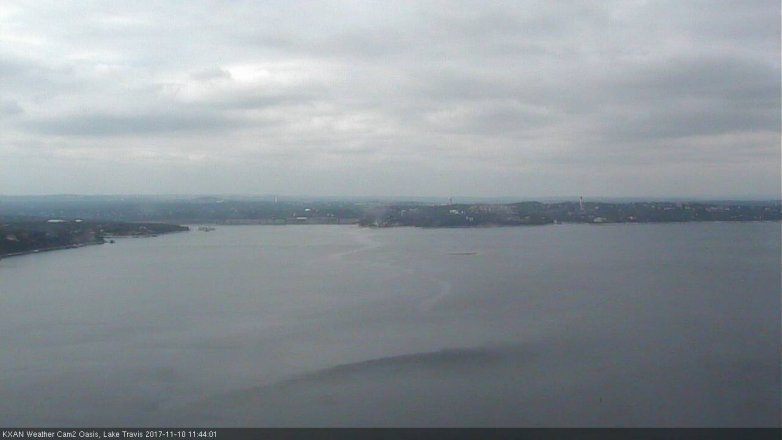 Lake Travis webcam, November 10, 2017 11:15 AM CT