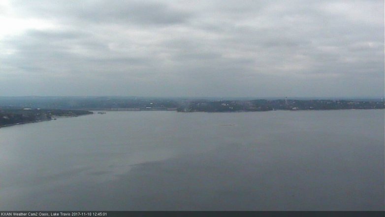 Lake Travis webcam, November 10, 2017 11:50 AM CT
