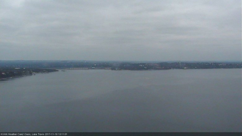 Lake Travis webcam, November 10, 2017 12:40 PM CT