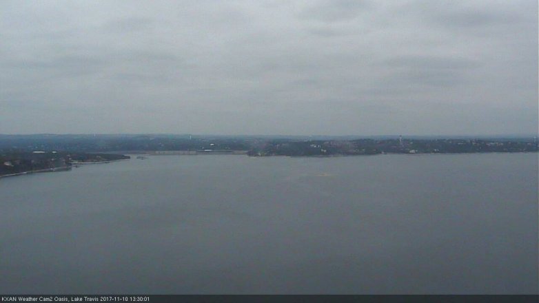 Lake Travis webcam, November 10, 2017 12:45 PM CT