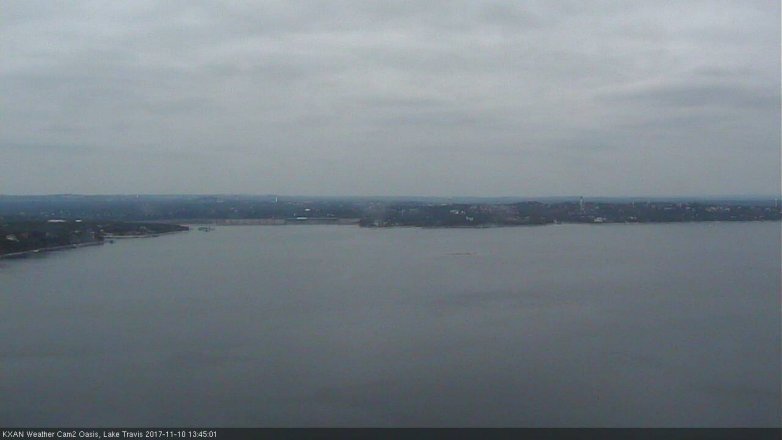 Lake Travis webcam, November 10, 2017 1:00 PM CT