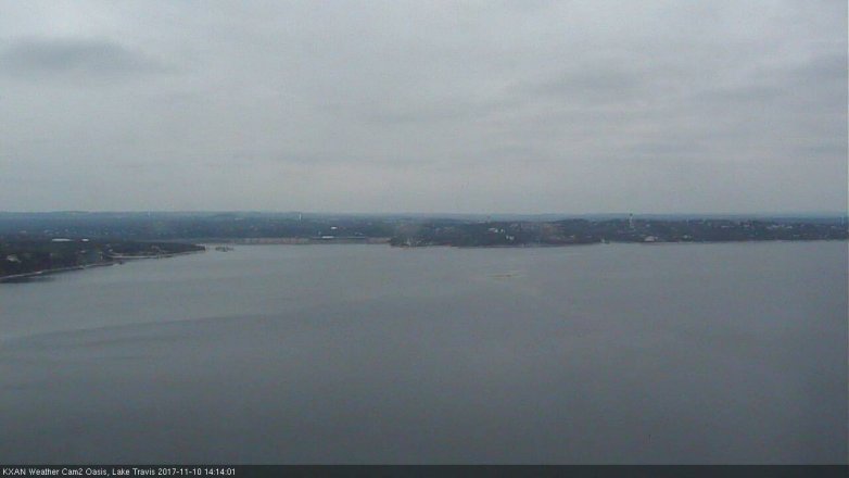Lake Travis webcam, November 10, 2017 1:25 PM CT
