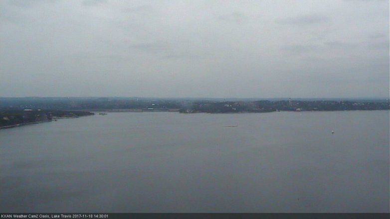 Lake Travis webcam, November 10, 2017 1:50 PM CT