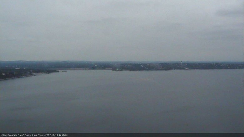 Lake Travis webcam, November 10, 2017 2:10 PM CT