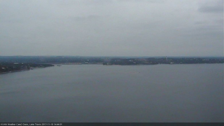Lake Travis webcam, November 10, 2017 2:15 PM CT