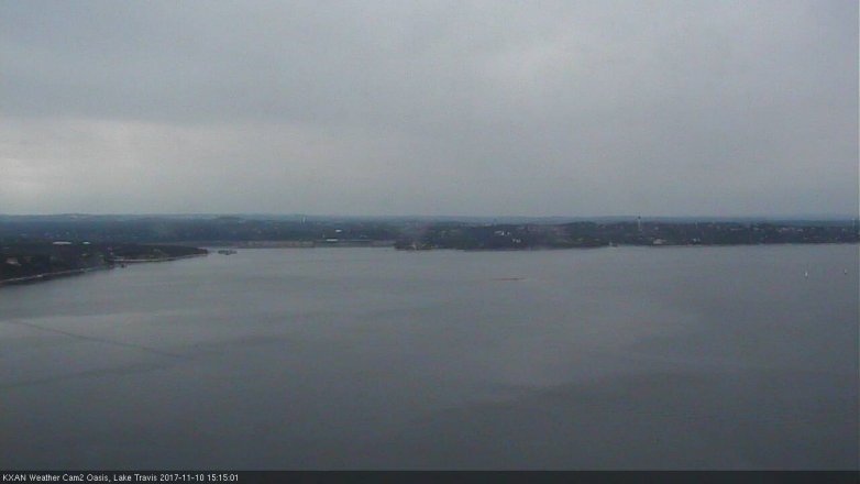 Lake Travis webcam, November 10, 2017 2:20 PM CT
