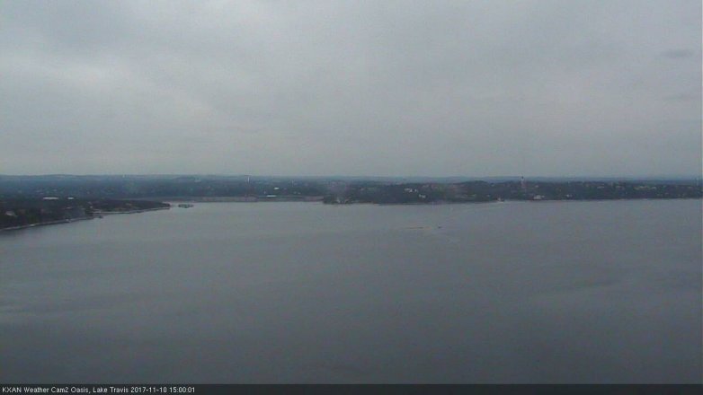 Lake Travis webcam, November 10, 2017 2:25 PM CT