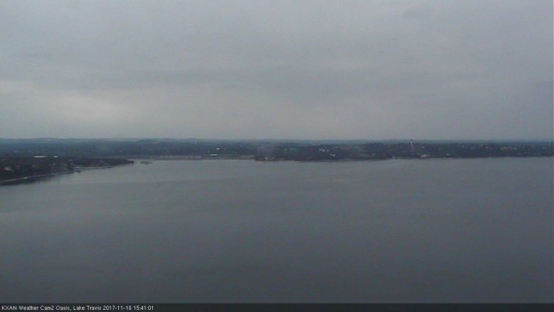 Lake Travis webcam, November 10, 2017 2:55 PM CT