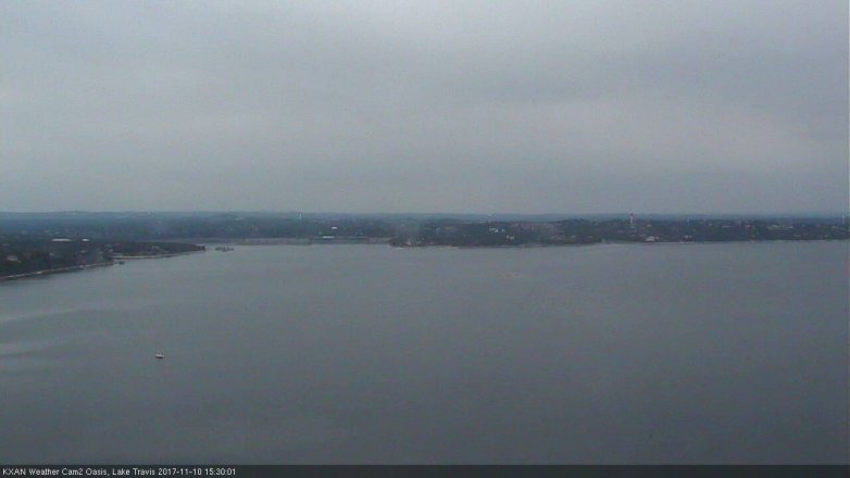 Lake Travis webcam, November 10, 2017 3:00 PM CT