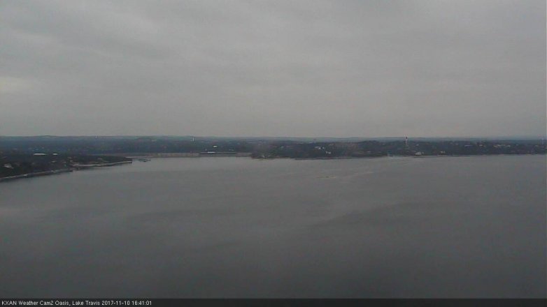 Lake Travis webcam, November 10, 2017 4:10 PM CT