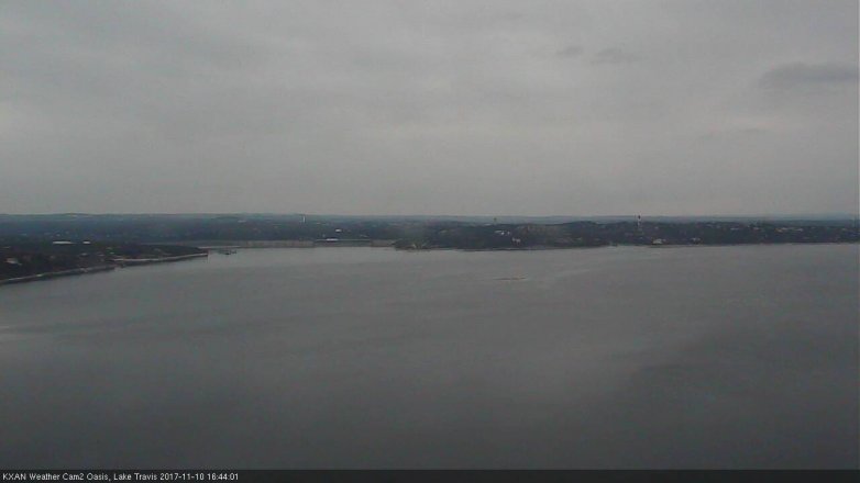 Lake Travis webcam, November 10, 2017 4:15 PM CT