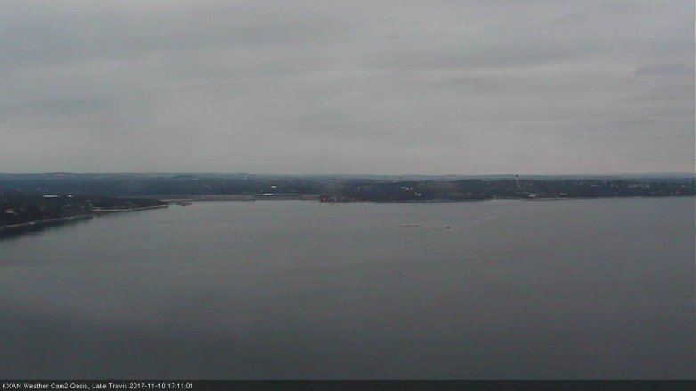 Lake Travis webcam, November 10, 2017 4:20 PM CT
