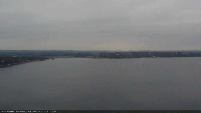 Lake Travis webcam, November 10, 2017 4:25 PM CT