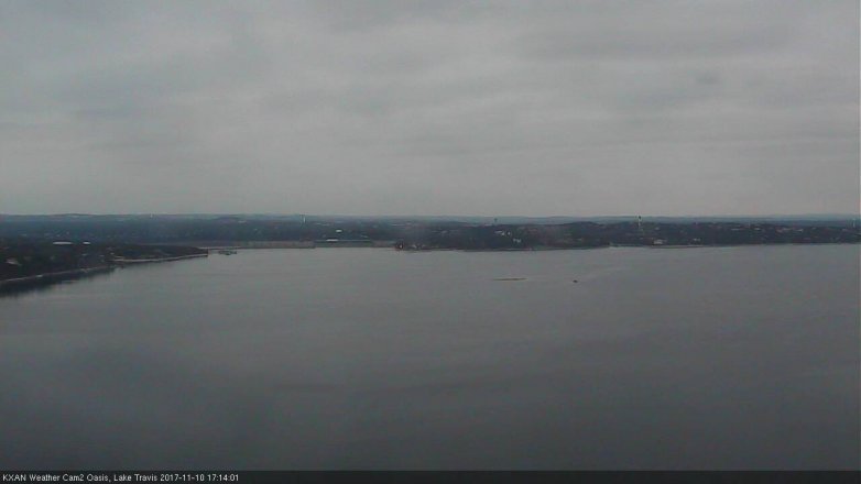 Lake Travis webcam, November 10, 2017 4:35 PM CT