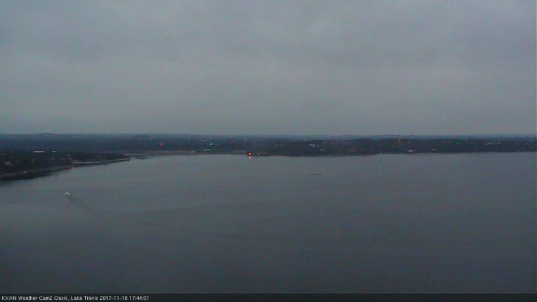 Lake Travis webcam, November 10, 2017 4:50 PM CT
