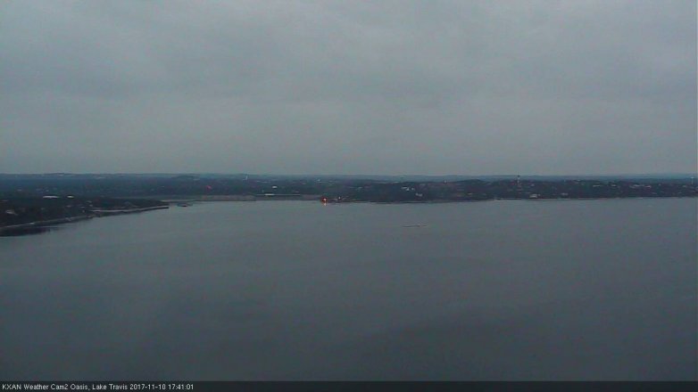Lake Travis webcam, November 10, 2017 5:10 PM CT